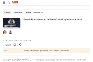 Dấu mốc lịch sử 80 năm, thời cơ để doanh nghiệp vươn mình