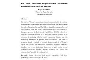 Real Growth Capital Model