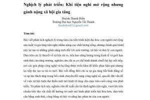 Nghịch lý phát triển: Khi tiện nghi mở rộng nhưng gánh nặng xã hội gia tăng