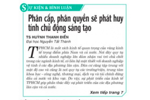 Phân cấp, phân quyền sẽ phát huy tính chủ động sáng tạo