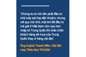 Ngành dệt may Việt Nam vẫn chưa thể trả lời một câu hỏi sau 10 năm?