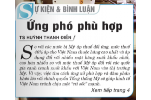 Ứng phó phù hợp với thuế đối ứng của Mỹ