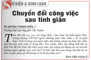 Chuyển đổi công việc sau tinh giản
