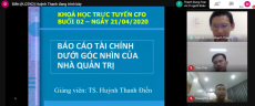 GIÁM ĐỐC TÀI CHÍNH (CF0) - KHOÁ 1- KHAI GIẢNG 20H NGÀY 20/04/2020