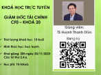 KHAI GIẢNG CFO-K20 - Ngày 20/11/2023